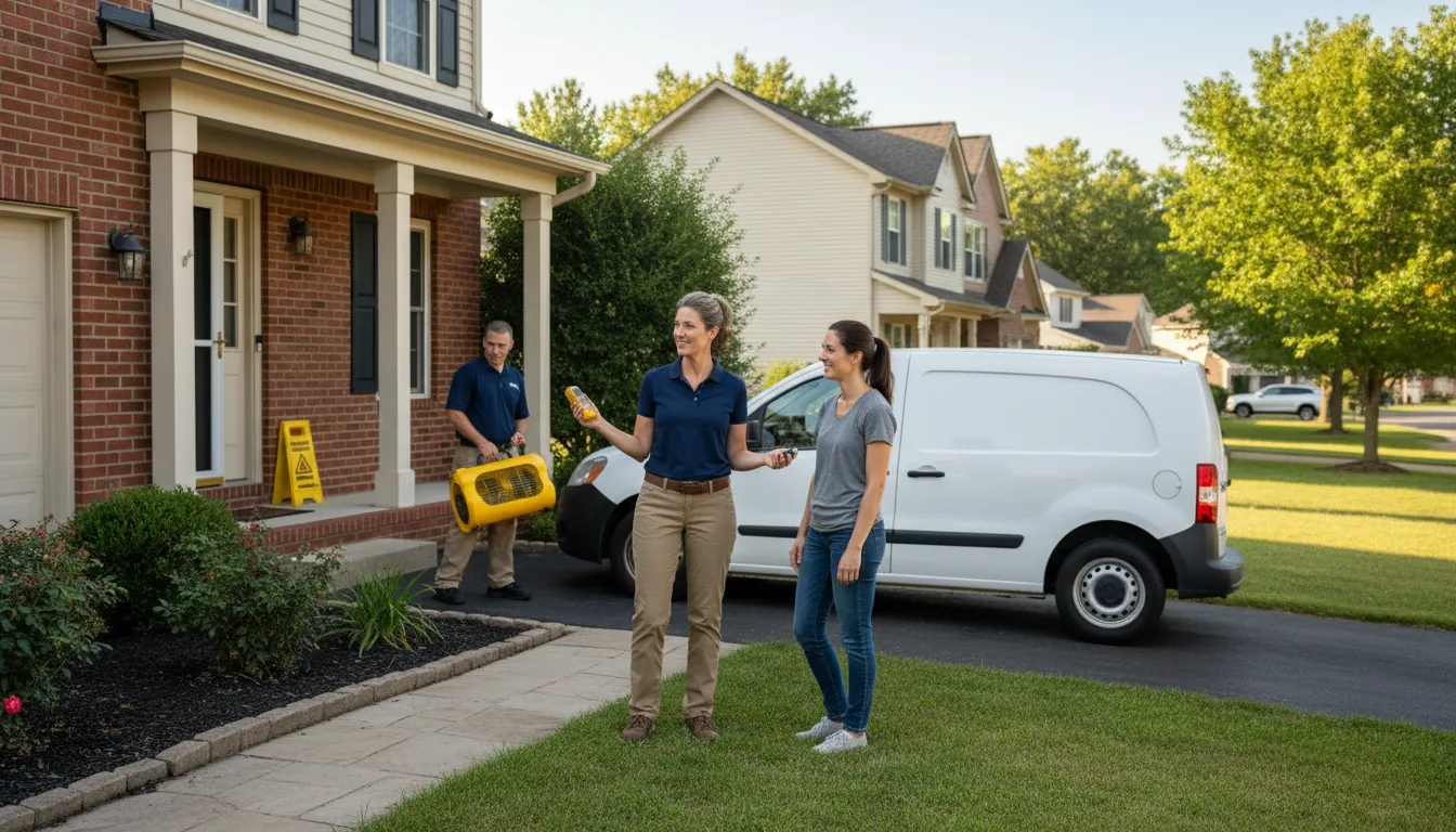 Residential water damage restoration in Valdese, NC